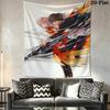Guilty Crown Wall Tapestry Aesthetic Wall Hanging Printed Fabric Blanket Decorative Tapestries for Bedroom Living Room Home Decor