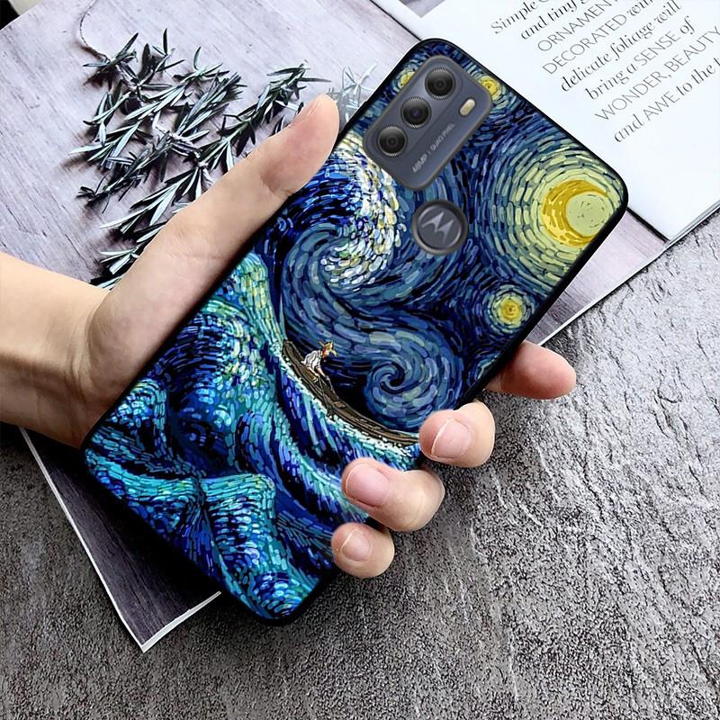 Aesthetic Night Starry Sky Phone Case For Moto G84 G22 G32 G42 G52 G62 G53 G72 G60 G60S G100 G10 G20 G30 G13 G50 G 5G G Pure