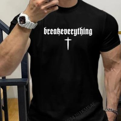 Fitness Short Sleeved Men's Sports Training T-shirt Summer Sweatwicking Fashion Brand Instagram Casual Clothing