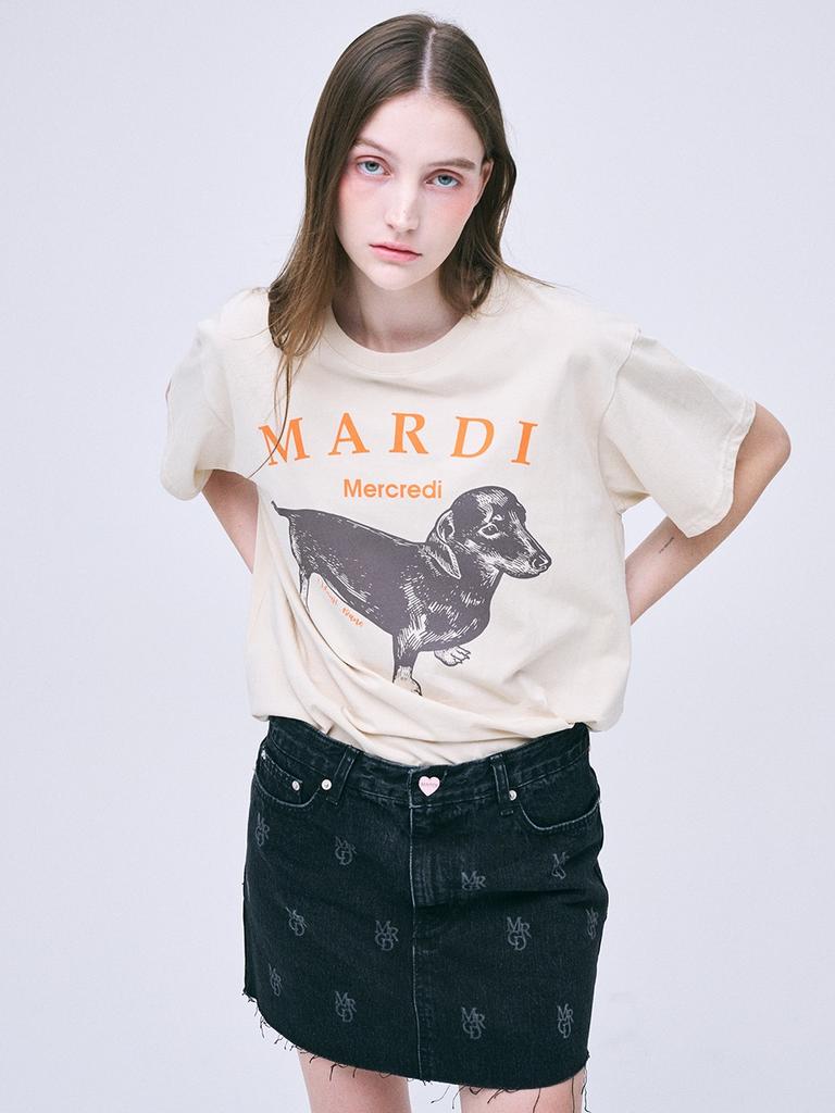 [mardimercredi] DDANJI T-Shirt Light Beige