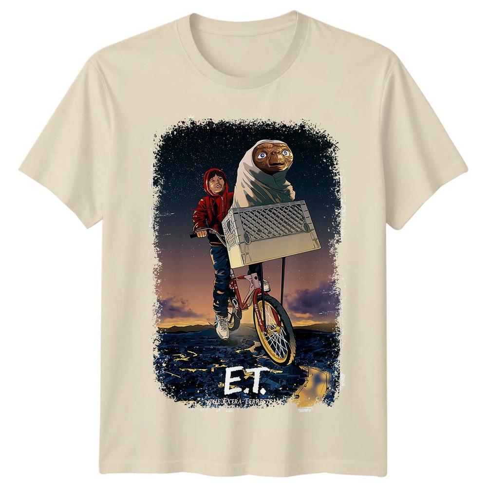 Et The Extraterrestrial 1982 Movie Poster Inspired Tshirt Retro Tee Unisex