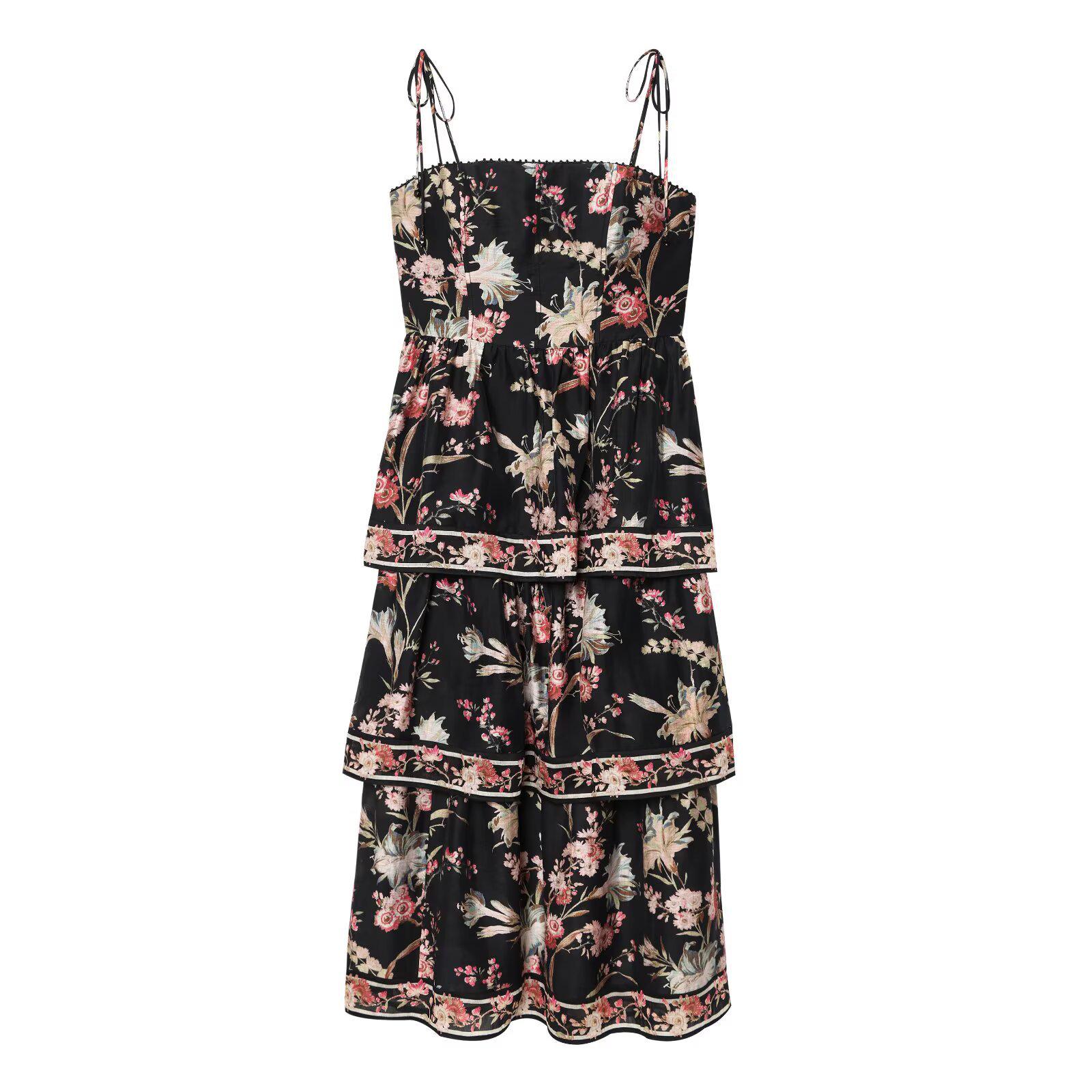 European American Women s Fashion Layered Linen Blend Dress M