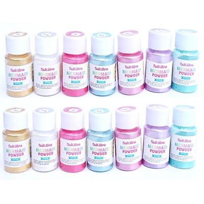 Crystal Fancy Sweet Day Mermaid Pearl Powder Slime Ingredients 7 Piece Set, 2 Sets Korean Popular Toys