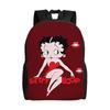 B-Betty Boops Pattern Cool Backpack with Pocket High School Hiking Travel Daypack for Men Women Laptop Computer Canvas Bags