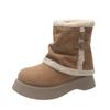 [Fanfna] Snow boots women's 2025 winter new thick-soled piled thickened warm retro lamb wool cotton shoes