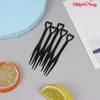 100Pcs/Bag Fruit Fork Mini Clear Plastic Forks Home Dining Food Cake Fruit Fork