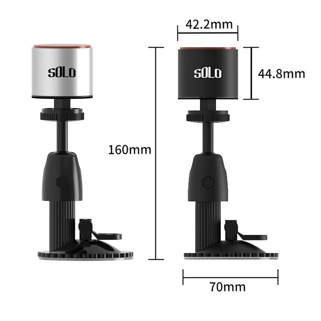 Mini Mute Drum Practice Kit with Suction Cup Stand and 180° Adjustable Suction Cup Mount for Drums (Silver)