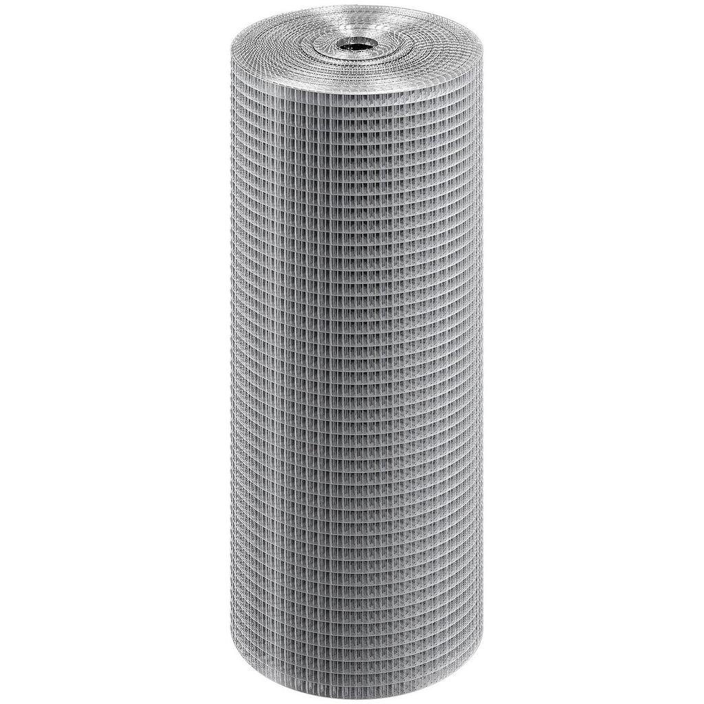 Hardware Cloth, 1/2 Inch 24in X 100 Ft 19 Gauge, Hot Dipped Galvanized Wire Mesh Roll, Chicken Wire Fencing, Wire Mesh for Rabbit Cages, Garden, Small