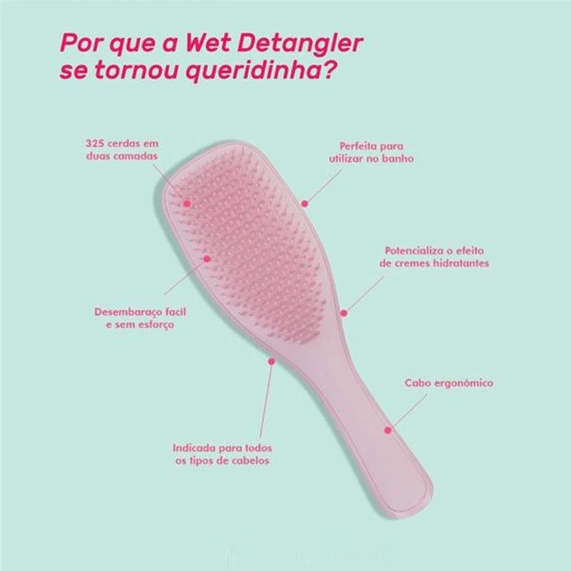 Cepillo de masaje antiestático para el cabello, peine mágico original, cepillo de masaje para ducha, sin nudos, desenredante, 4 colores