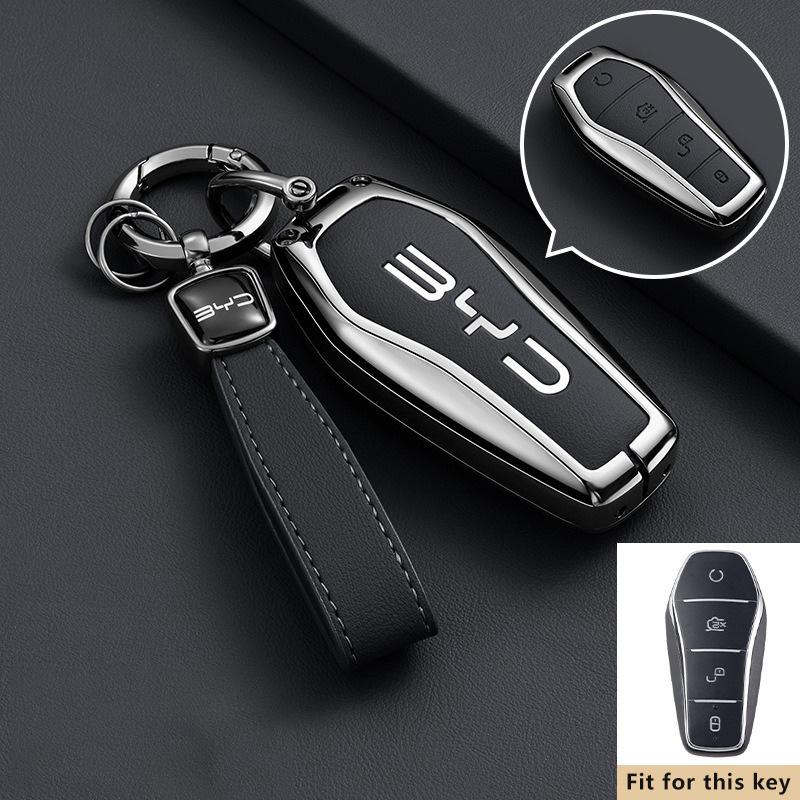

Zinc Alloy Car Key Case for BYD Tang L EV DM DMi DM-i 2022 2023 2025 2026 Keychain Remote Cover Shell Holder Fob Accessories (as the picture,for BYD Tang)