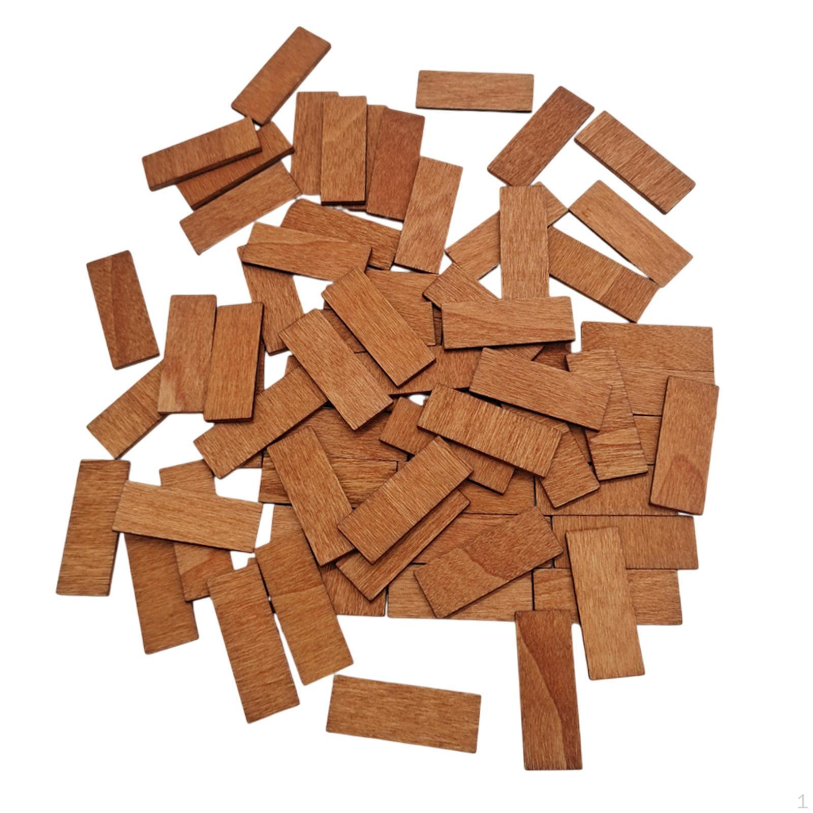 

100 листов напольного покрытия для кукольного домика 4x1,5 см за 1 шт.:12 масштабная модель Color B