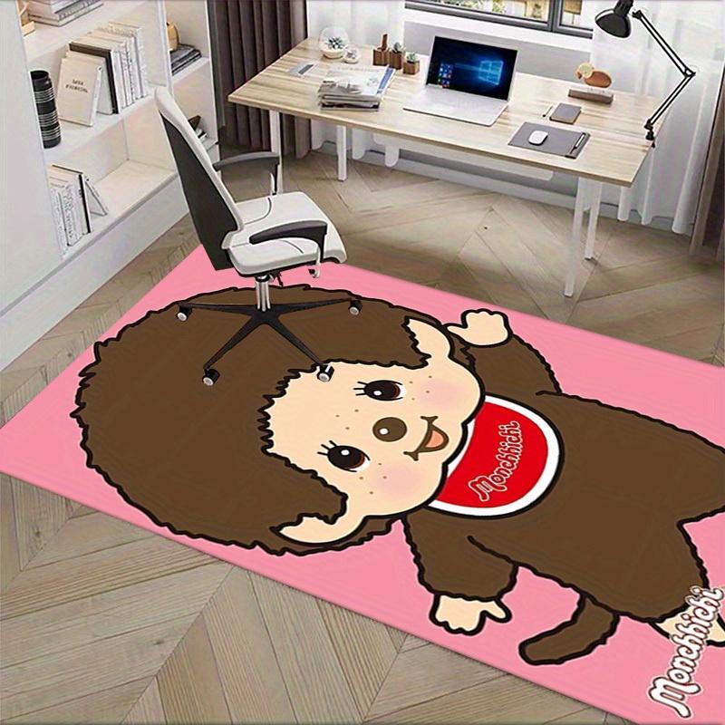 1pc Monchhichi,Cartoon,Character Office Carpet Soft Polyester Non slip Machine Washable Indoor Carpe