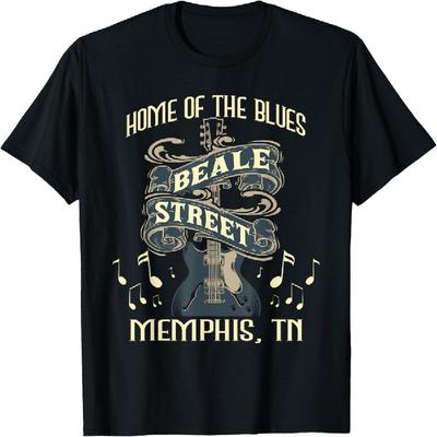 Casa do Blues Beale Street Memphis - Camiseta de Músico Guitarrista