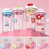 650ml Water Bottle Leak-proof Coffee Cup Cute Plastic Cups  Student