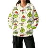Women's Casual Christmas Print Pullover Hoodie with and Pockets