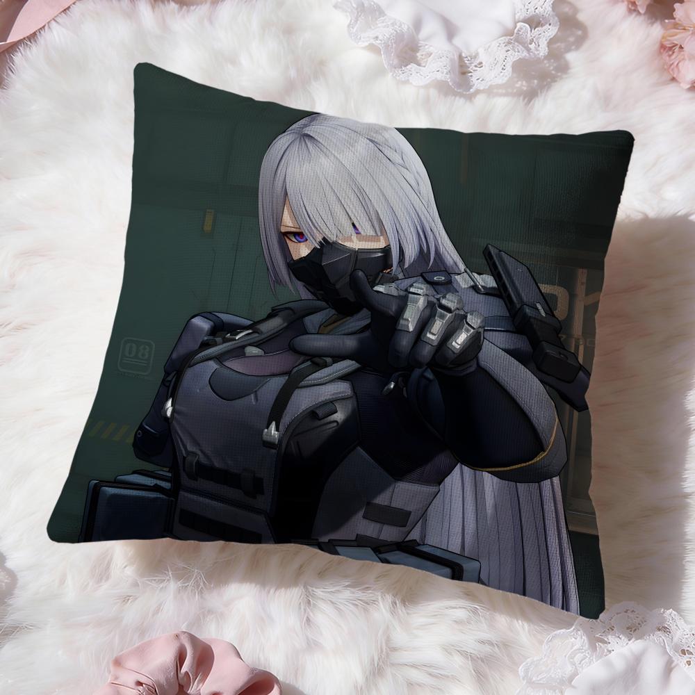 Girls Frontline Cushion Cover Premium Comfort Reversible Pillow Cove -Two in One Design for Any Room & Car Interior