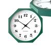 KATOMOKU Muku Clock 12 Octagonal Green km-97GRRC8 Wall Clock Quartz Movement 30.0cm (Radio-controlled Clock)