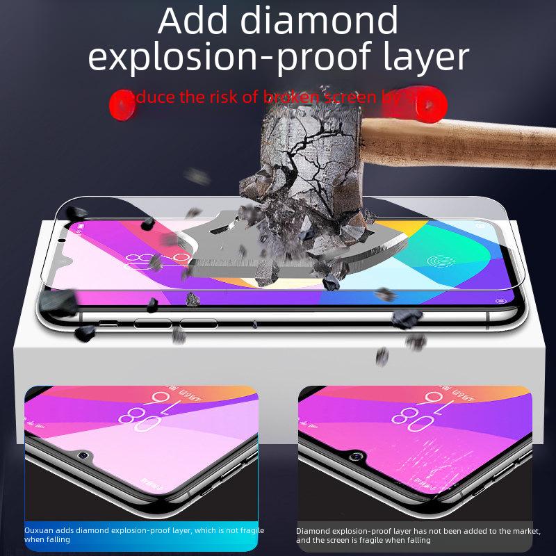 Compatible Tempered Glass Film for Xiaomi 9/8/10/11 Youth Version, Anti-Peeping, Full Screen, Blue Light Filter, Explosion-Proof Protection.