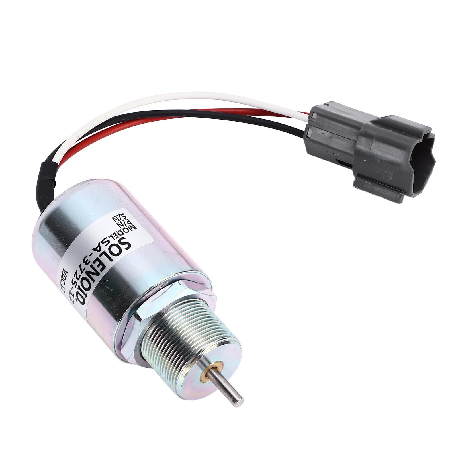 

12V Fuel Shut Off Solenoid SA372512 Stop Solenoid Replacement for MITSUBISHI S3L S4L L2E L3E L3P