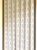 Accordion Room Adjustable 95 X Small Floral Leaf KL5330 CM534 Curtain, Divider, Flip-Up Curtain, Energy-Saving, Length, 190cm, Pattern, (Ivory)