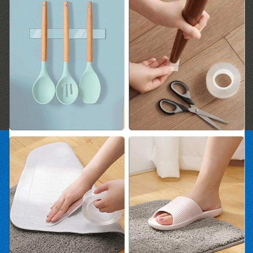 Nano Double Sided Adhesive Tape Strong High Viscosity Transparent Thicken Waterproof And Traceless Acrylic Tape Household Items