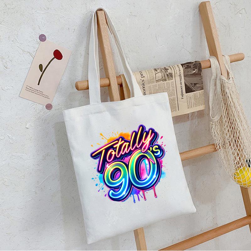 Módní trend I Love The 80s Tištěná Přenosná Taška přes Rameno pro dojíždění Ležérní Jednoduchá Taška