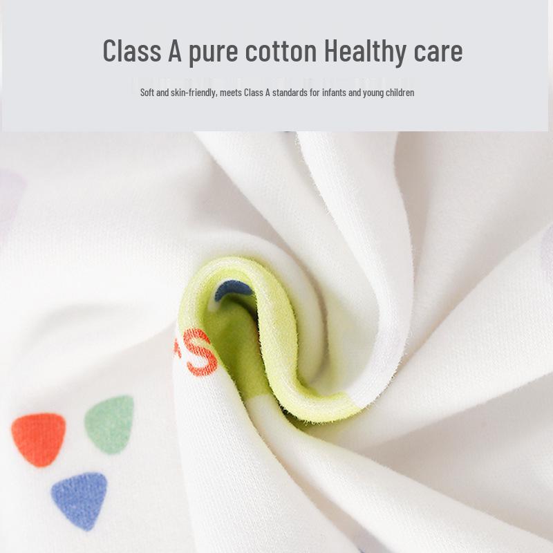 Autumn Newborn Pure Cotton Rompers: Air Conditioning Monk Clothes for Spring, Summer, and Fall