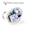 1Pc 220V E27 Radar Motion Induction Lamp Built-In Radar/Light Sensors For Home Stairs Microwave Radar Detection Led Light Bulb