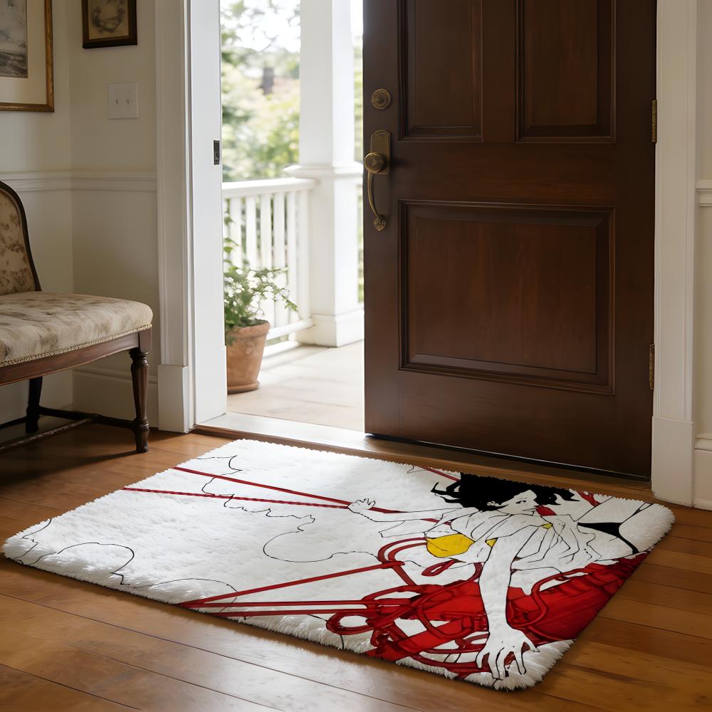 MASS OF THE FERMENTING DREGS Floor Mat Soft Flannel Absorbent Mat Non-Slip Rug Home Bedroom Bathroom