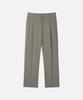 DRAW FIT Single-Pleat Elastic Linen Tapered Slacks [L.Khaki]