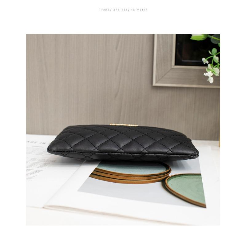 Small Bag, Diamond Grid Shoulder Bag, Women's Makeup Bag