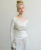 Aobteu Two-Way Henley T-Shirt - Cream