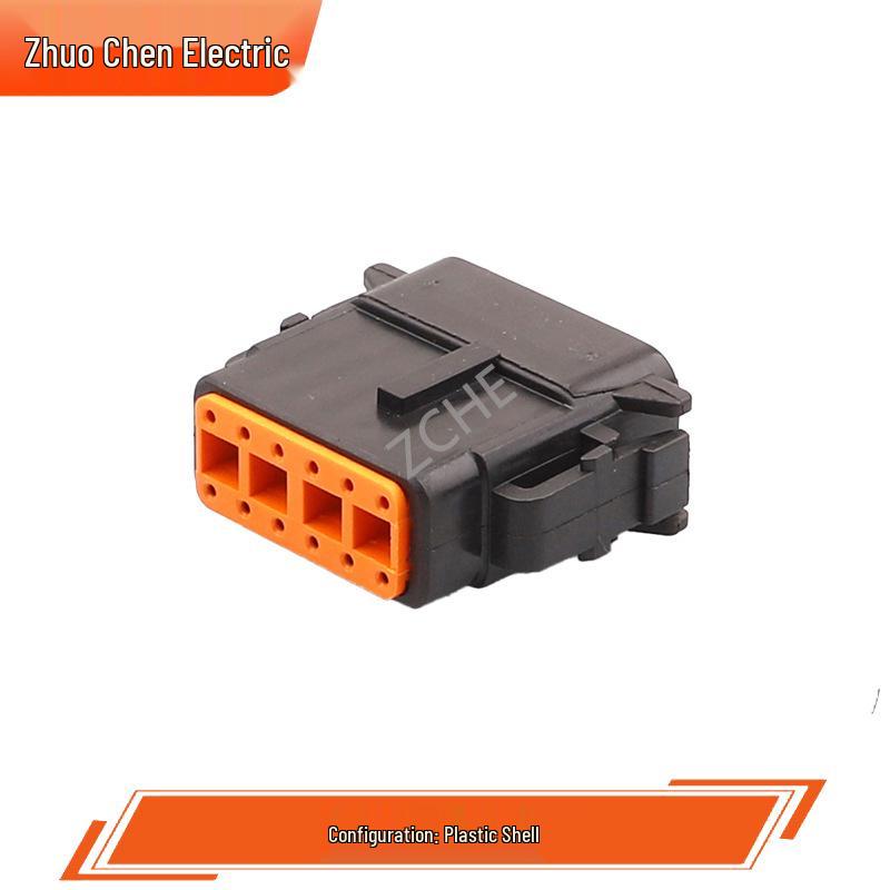 Automotive Connector DTM Plug & Wiring Harness, Male & Female, 12 Holes, 12 Cores