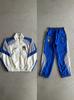Men's Color Block Windbreaker Jacket - Embroidered Stand Collar Lightweight Casual Outerwear