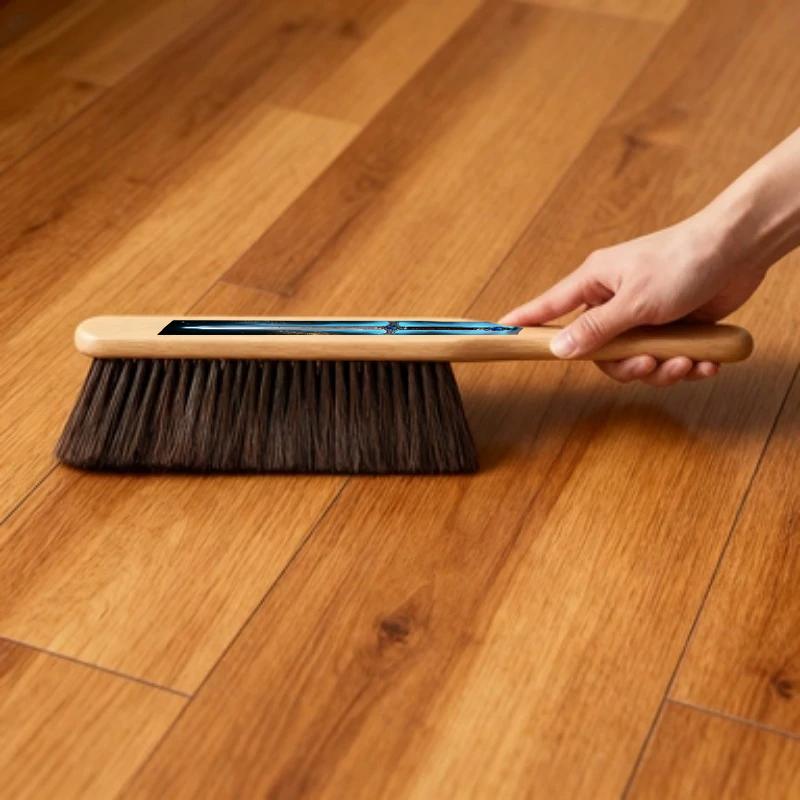 1/2PCS Multi-Purpose Soft Bristle Cleaning Brush Wooden Handle for Sofa Clothing Bed Linens Furniture Lint Dust Removal Gentle