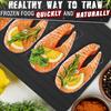 Quick Defrosting Tray for Frozen Meat Fish Vegetables Non-Electric Aluminum Thawing Non-Stick Surface High Thermal Conductivity