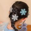 LIANHATA 6-teiliges Haaraccessoire-Set, Eiskönigin Cosplay Schneeflocken-Haarspangen für Kinder und Erwachsene, Perfekt für Weihnachtsfeiern, Schulfeste und