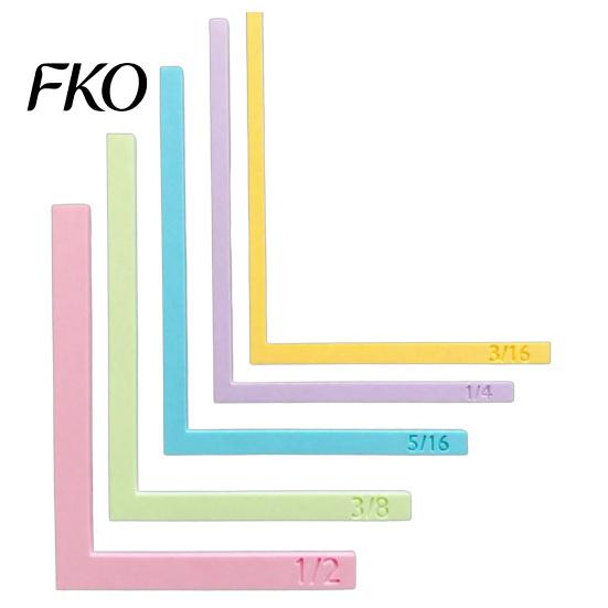 Precision Border Tool for Scrapbooking 5 Pcs Paper Crafting Alignment Guides with Storage Case, Layering Matting Guide Scrapbooks Spacers, 5pcs