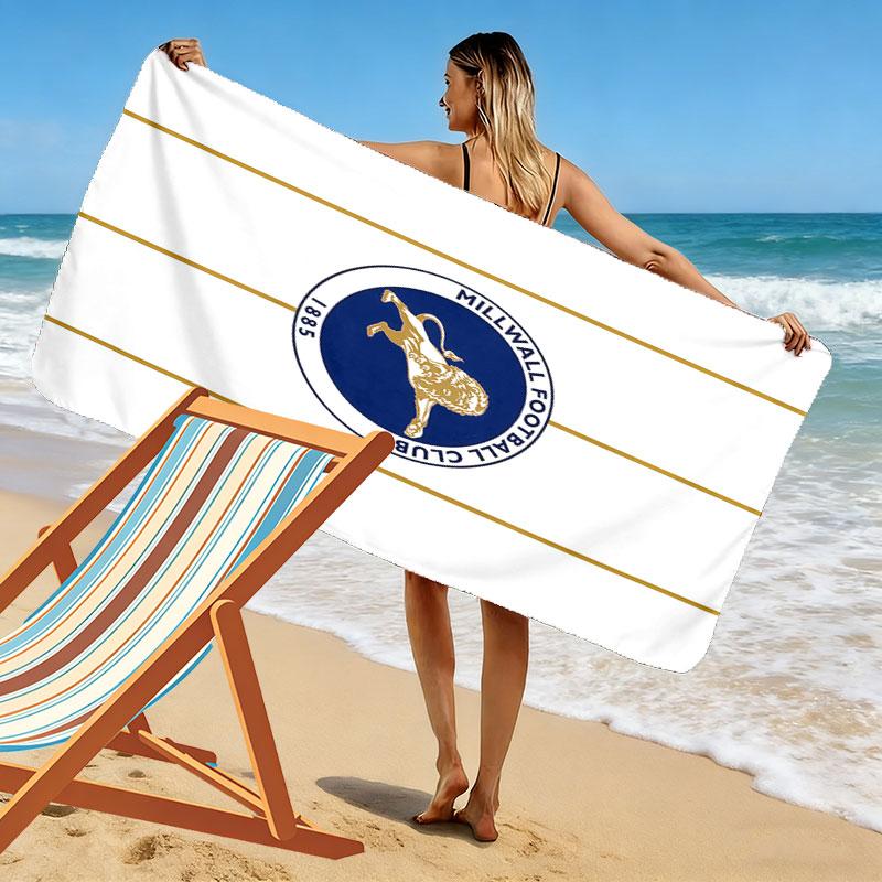 Millwall Football Club Beach Towel, Large Soft Quick Dry Towel for Beach Camping Swimming