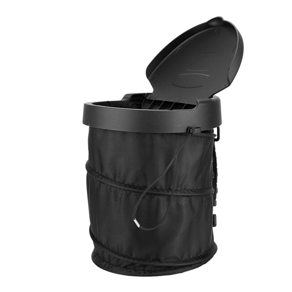 Foldable Car Trash Bin Rubbish Waste Dust Can Oxford Cloth Back Hanging Garbage Bag