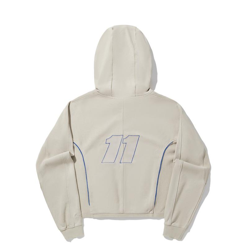 Li Ning Retro Sports Series Sweatshirt Women Sweatshirt Cashmere-Gray AWDVN42-3