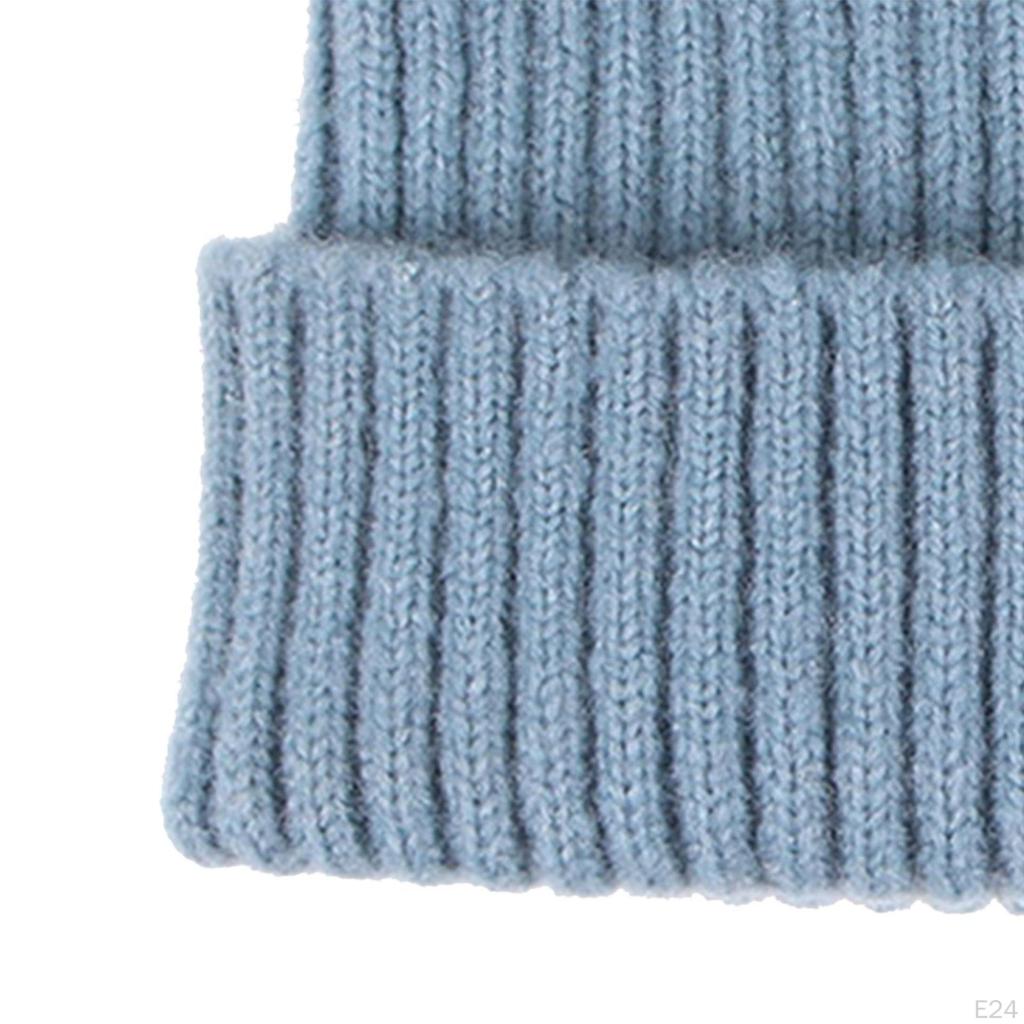 Knitted Winter Hat Beanie Soft Roll Up Edge Hats for Casual and Formal Occassion, a Size