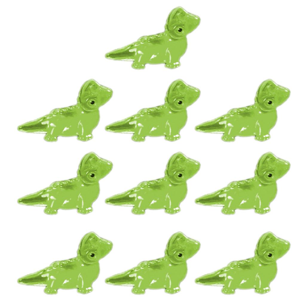 10Pcs Glowing in Dark Small Lizards Resins Miniatures Animal Figures Garden Landscape Potted Plant Decorations Ornaments