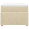 Maison Exclusive - Sommier à lattes de lit avec matelas Crème 80x200 cm Tissu