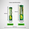 GP AA Carbon Batteries CN Plug (adapter Included)