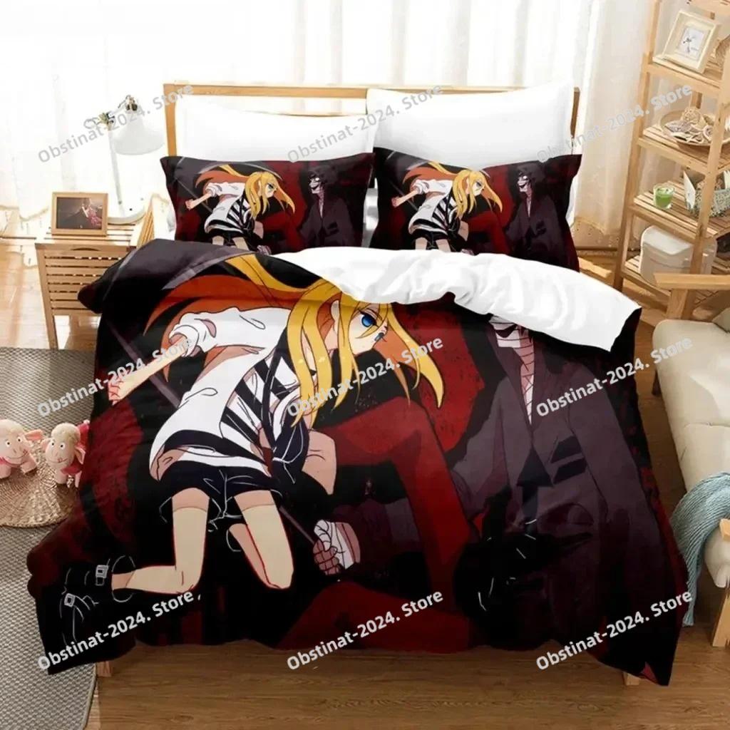 Anime Angels of Death Bedding Set Boys Girls Twin Queen Size Duvet Cover Pillowcase Bed Kids Adult Fashion Home Textileextile