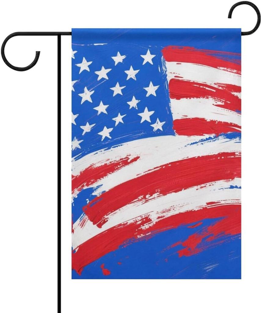 Windproof 12x18 inch Garden ag - American ag Art Fade-Resistant American Patriotic ags for Outdoor Garden KZA