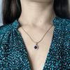 Серебряная подвеска с сапфиром nano 0.9ct (2203445)