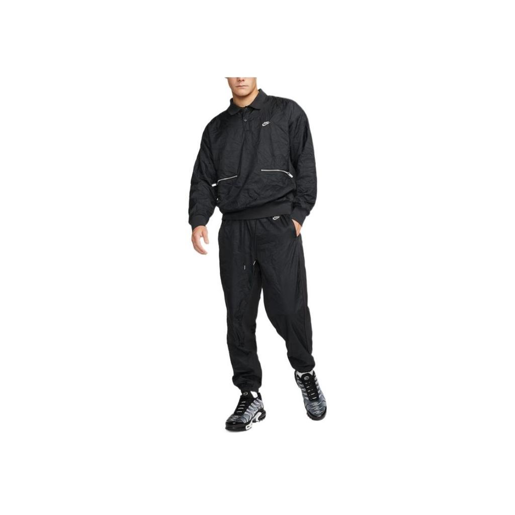 Nike Sportovní oblečení Circa Pánská bunda s logem s jednobarevným potiskem a zapínáním na zip Svrchní oděv Černá DR6077-045
