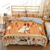 Egyptian Print Duvet Cover Set,3D Ancient Egypt Tribe Decor Comforter Cover Set for Adult Women King Size Polyester Bedding Set7